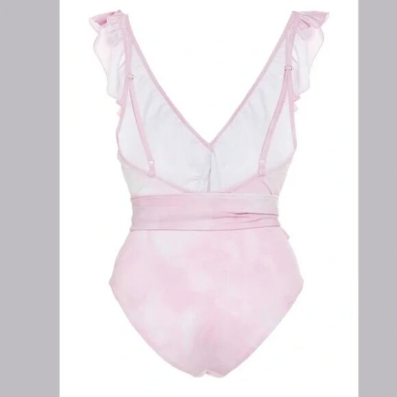 Love Shack Fancy Jasper Ruffled One-Piece Swimsuit - Picture 3 of 9